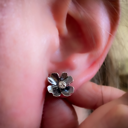 Dogwood Blossom Stud Earrings